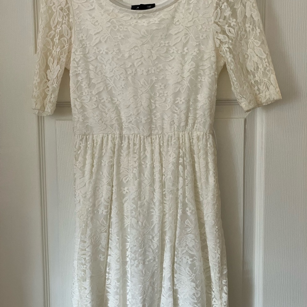 A. Byer elegant white dress